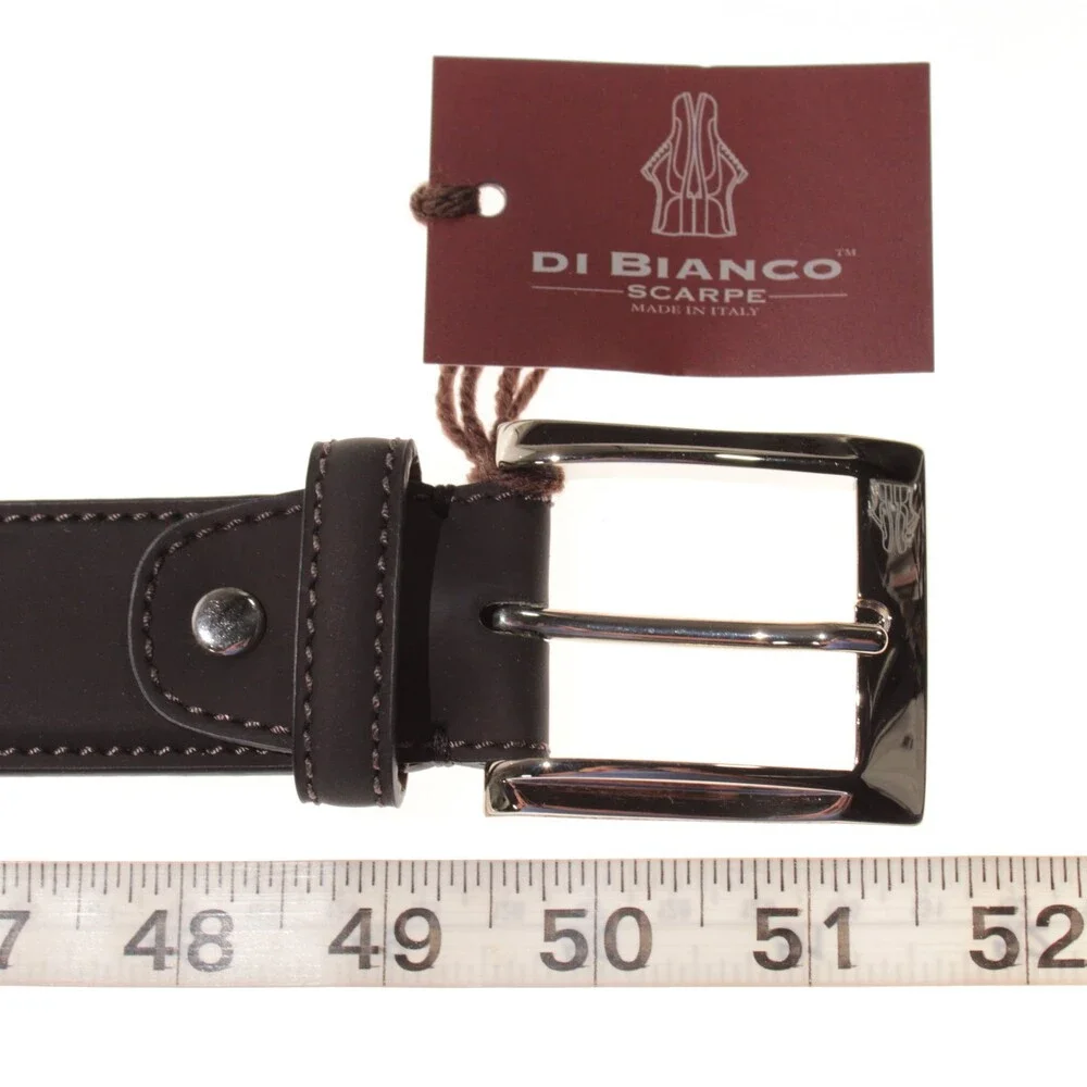 Di Bianco NWT Cut to Size Dress Belt In Solid Brown Leather One Size